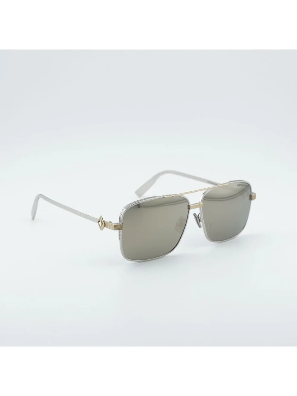 Dior CD DIAMOND S9F F2A5 Men Sunglasses Palladium Square Frame, Silver Lenses